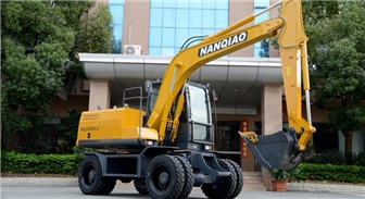 NQ150W-8 Nanqiao Tire Hydraulic Excavator